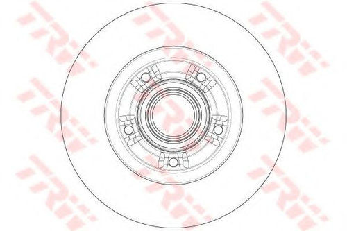 Disc frana RENAULT GRAND SCENIC III (JZ0/1) (2009 - 2016) TRW DF6203BS piesa NOUA