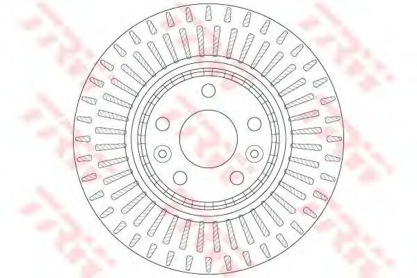 Disc frana RENAULT GRAND SCENIC III (JZ0/1) (2009 - 2016) TRW DF6208S piesa NOUA