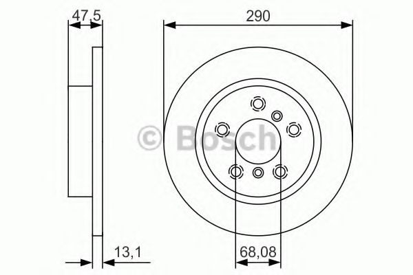 Disc frana RENAULT KADJAR (2015 - 2016) BOSCH 0 986 479 D17 piesa NOUA