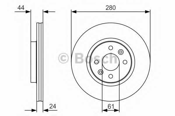 Disc frana RENAULT KANGOO Express (FC0/1) (1997 - 2007) BOSCH 0 986 479 R67 piesa NOUA