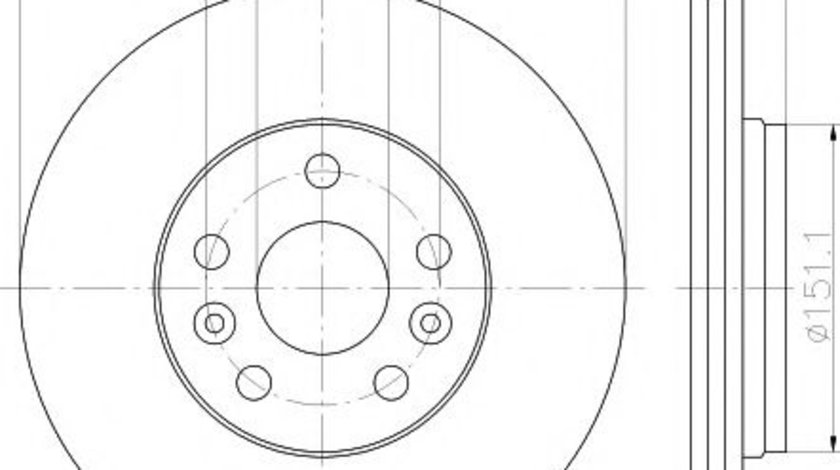 Disc frana RENAULT KANGOO Express (FW0/1) (2008 - 2016) HELLA PAGID 8DD 355 116-451 piesa NOUA