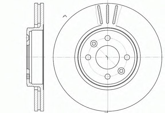 Disc frana RENAULT KANGOO (KC0/1) (1997 - 2007) REMSA 6583.10 piesa NOUA