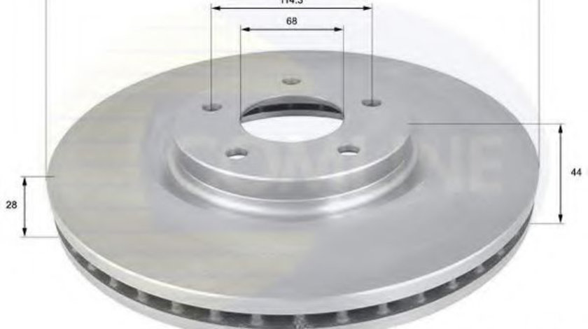 Disc frana RENAULT KOLEOS (HY) (2008 - 2016) COMLINE ADC1587V piesa NOUA