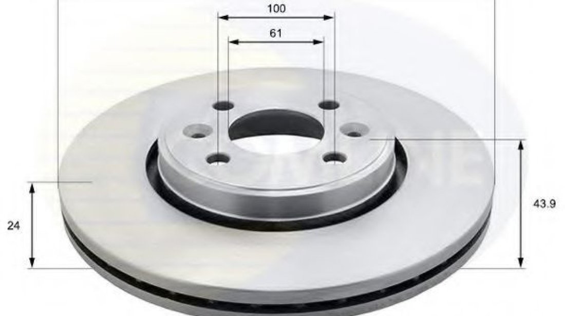 Disc frana RENAULT LAGUNA I (B56, 556) (1993 - 2001) COMLINE ADC1517V piesa NOUA