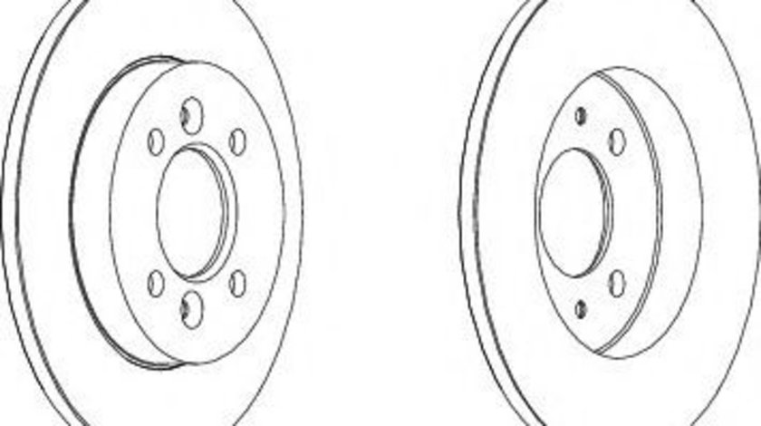 Disc frana RENAULT LAGUNA I (B56, 556) (1993 - 2001) FERODO DDF362 piesa NOUA