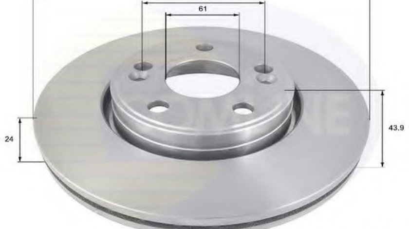 Disc frana RENAULT LAGUNA I Grandtour (K56) (1995 - 2001) COMLINE ADC1516V piesa NOUA