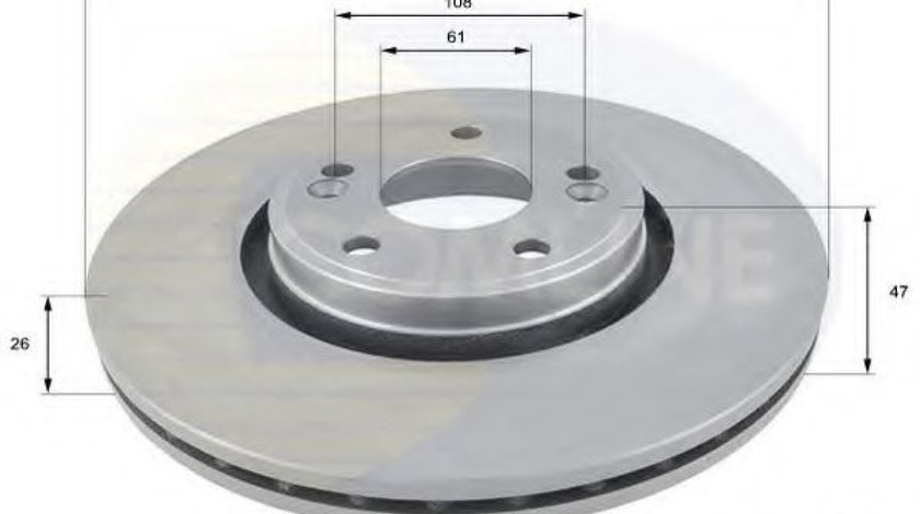 Disc frana RENAULT LAGUNA II (BG0/1) (2001 - 2016) COMLINE ADC1537V piesa NOUA