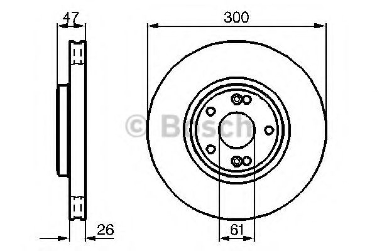Disc frana RENAULT LAGUNA II (BG0/1) (2001 - 2016) BOSCH 0 986 478 743 piesa NOUA