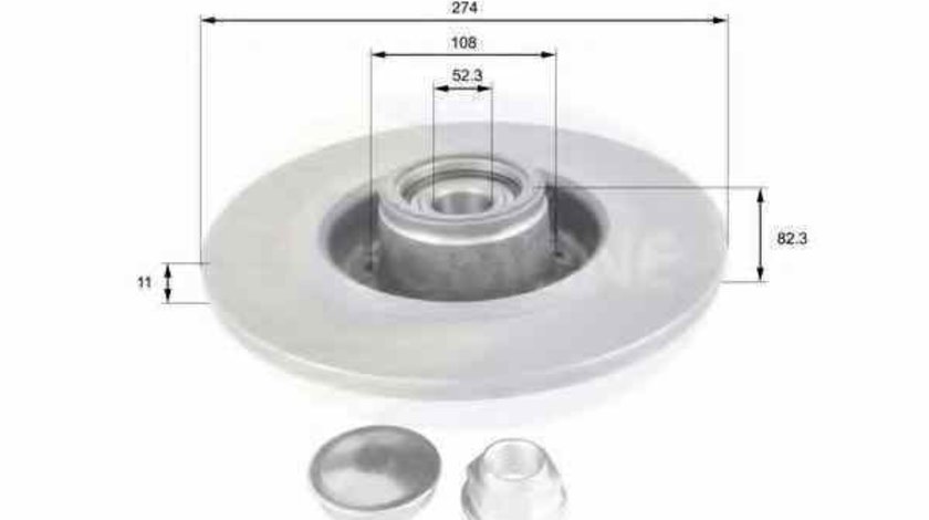 Disc frana RENAULT LAGUNA II BG0/1 COMLINE ADC1560