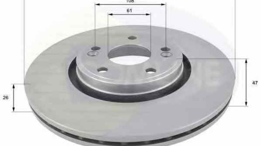 Disc frana RENAULT LAGUNA II BG0/1 COMLINE ADC1537V