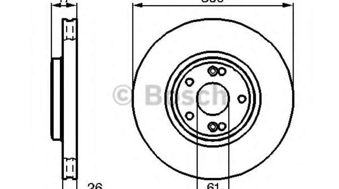 Disc frana RENAULT LAGUNA II Grandtour (KG0/1) (2001 - 2016) BOSCH 0 986 479 B47 piesa NOUA