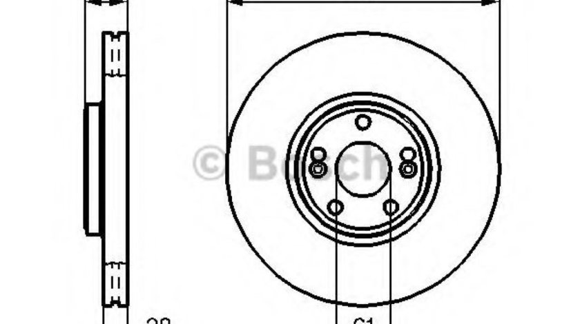 Disc frana RENAULT LAGUNA II Grandtour (KG0/1) (2001 - 2016) BOSCH 0 986 479 198 piesa NOUA