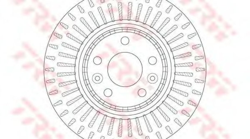 Disc frana RENAULT LAGUNA III (BT0/1) (2007 - 2016) TRW DF6208S piesa NOUA
