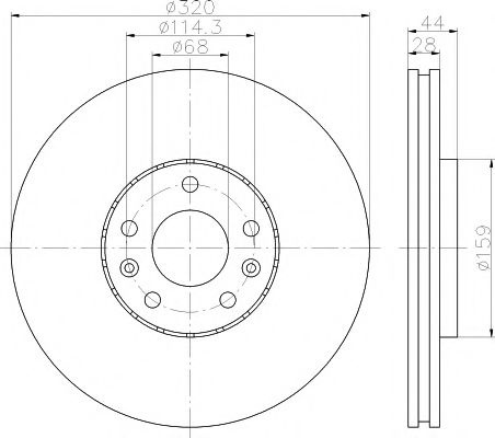 Disc frana RENAULT LAGUNA III (BT0/1) (2007 - 2016) TEXTAR 92195403 piesa NOUA