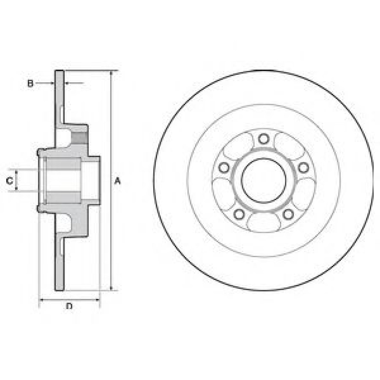 Disc frana RENAULT LAGUNA III Grandtour (KT0/1) (2007 - 2016) DELPHI BG9138RS piesa NOUA