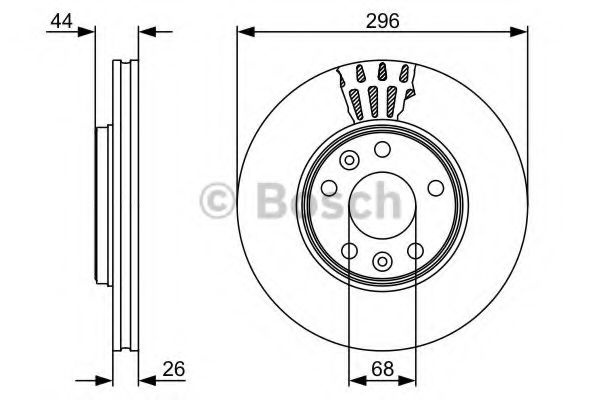 Disc frana RENAULT LATITUDE (L70) (2010 - 2016) BOSCH 0 986 479 551 piesa NOUA
