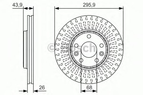 Disc frana RENAULT LATITUDE (L70) (2010 - 2016) BOSCH 0 986 479 S93 piesa NOUA