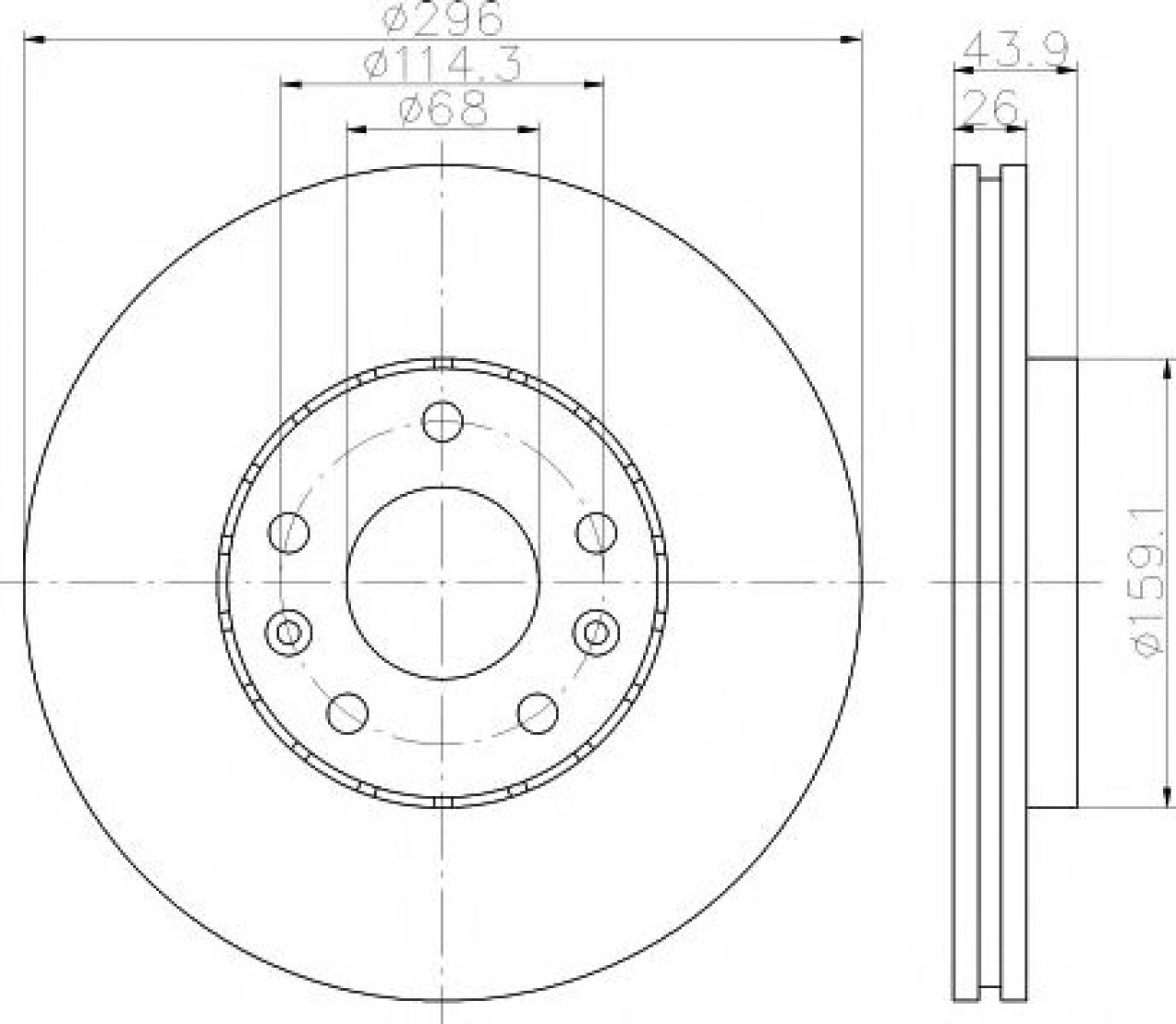 Disc frana RENAULT LATITUDE (L70) (2010 - 2016) TEXTAR 92195603 piesa NOUA