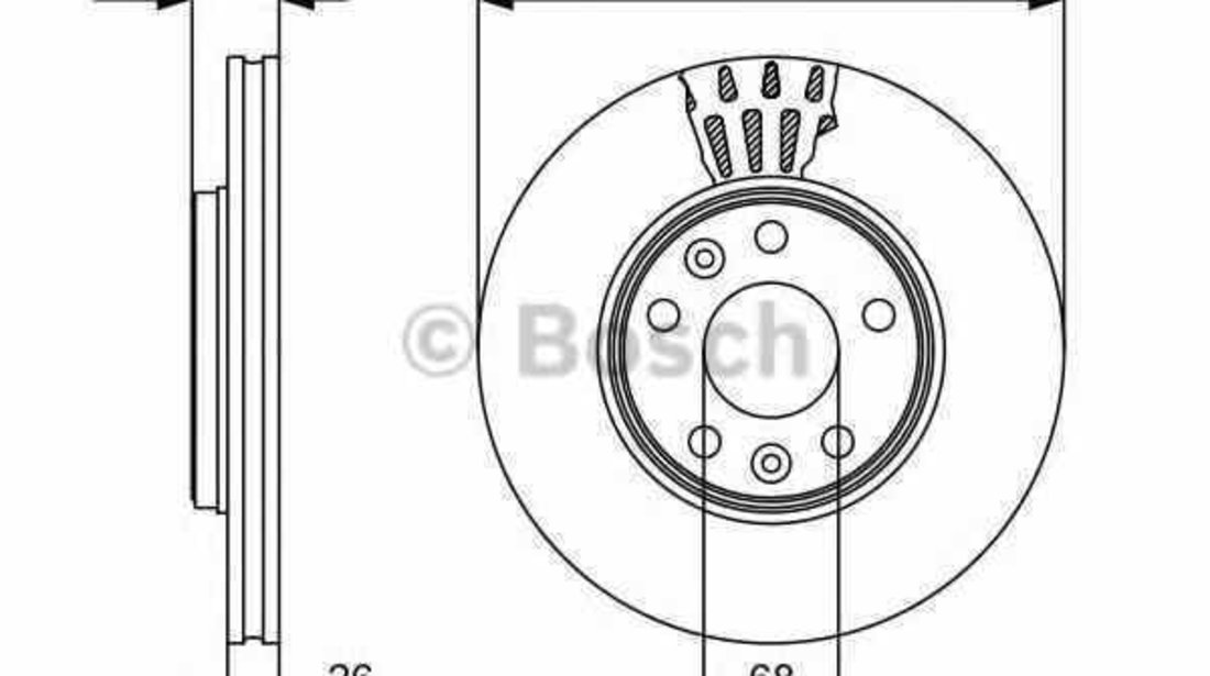 Disc frana RENAULT LATITUDE L70 BOSCH 0 986 479 551