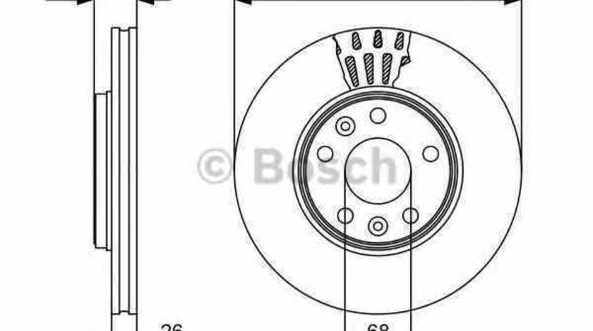 Disc frana RENAULT LATITUDE L70 BOSCH 0 986 479 551