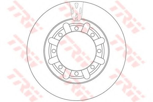 Disc frana RENAULT MASTER II platou / sasiu (ED/HD/UD) (1998 - 2010) TRW DF6335S piesa NOUA