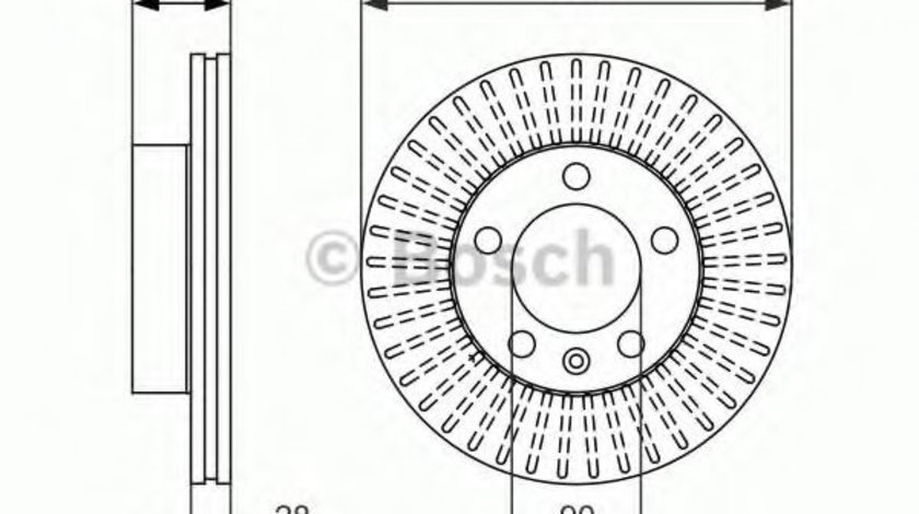 Disc frana RENAULT MASTER III bus (JV) (2011 - 2016) BOSCH 0 986 479 716 piesa NOUA