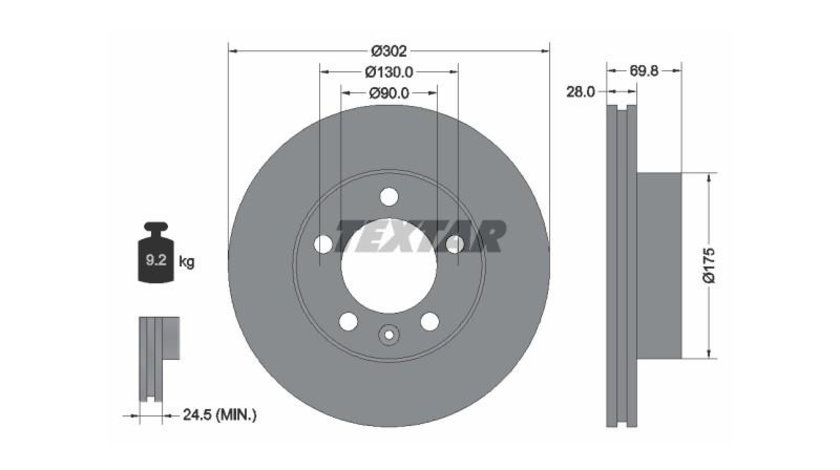 Disc frana Renault MASTER III caroserie (FV) 2010-2016 #2 0986479716