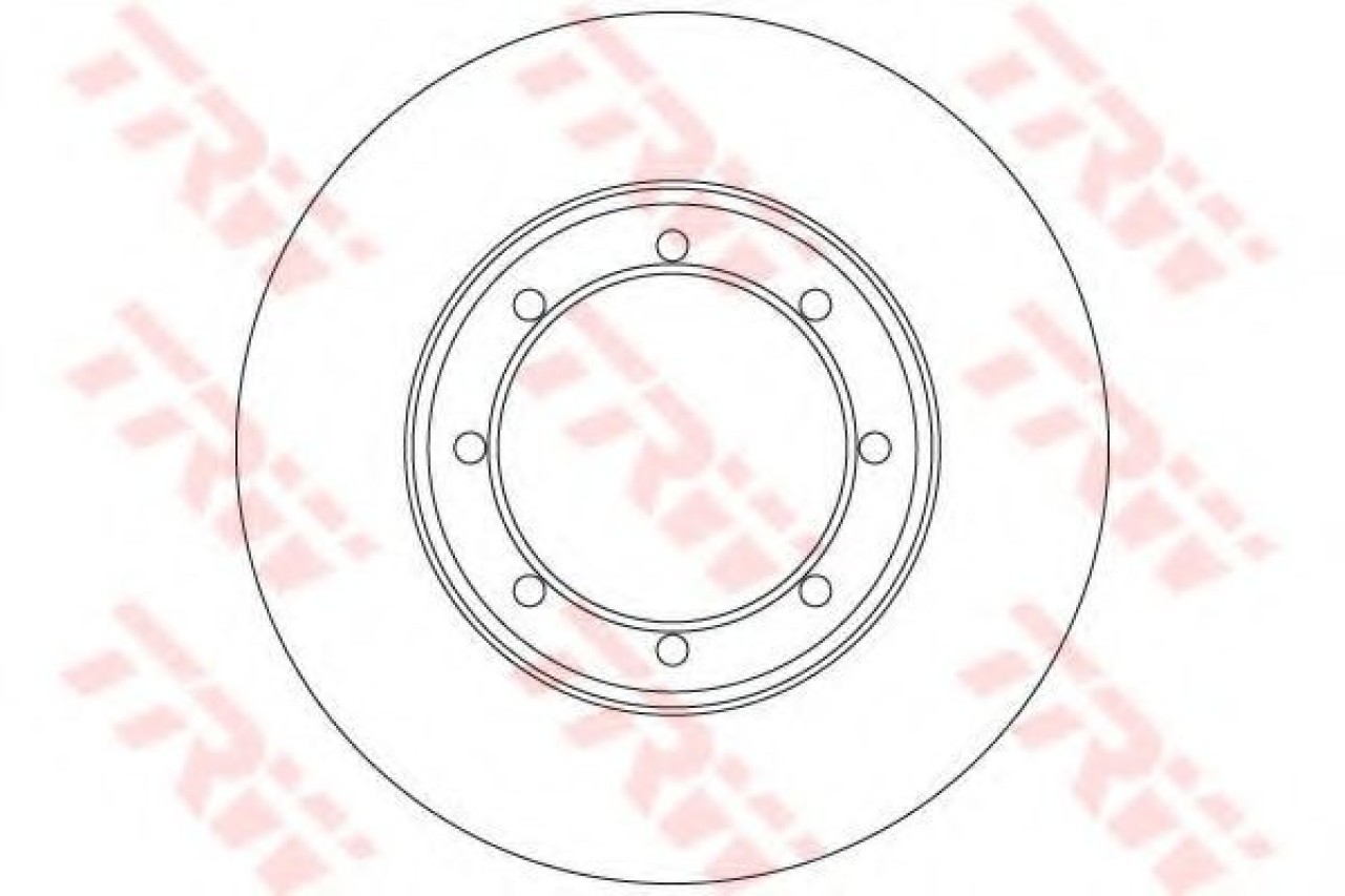 Disc frana RENAULT MASTER III caroserie (FV) (2010 - 2016) TRW DF6372 piesa NOUA