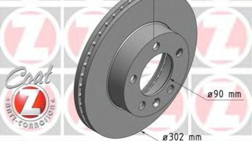 Disc frana RENAULT MASTER III caroserie (FV) (2010 - 2016) ZIMMERMANN 430.2625.20 piesa NOUA