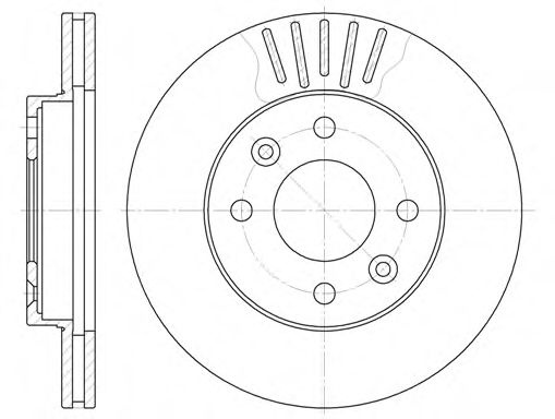 Disc frana RENAULT MEGANE I (BA0/1) (1995 - 2004) REMSA 6080.10 piesa NOUA