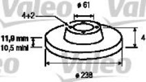 Disc frana RENAULT MEGANE I (BA0/1) (1995 - 2004) ...