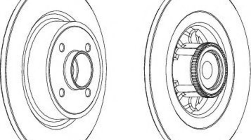 Disc frana RENAULT MEGANE I Break (KA0/1) (1999 - 2003) FERODO DDF1641-1 piesa NOUA