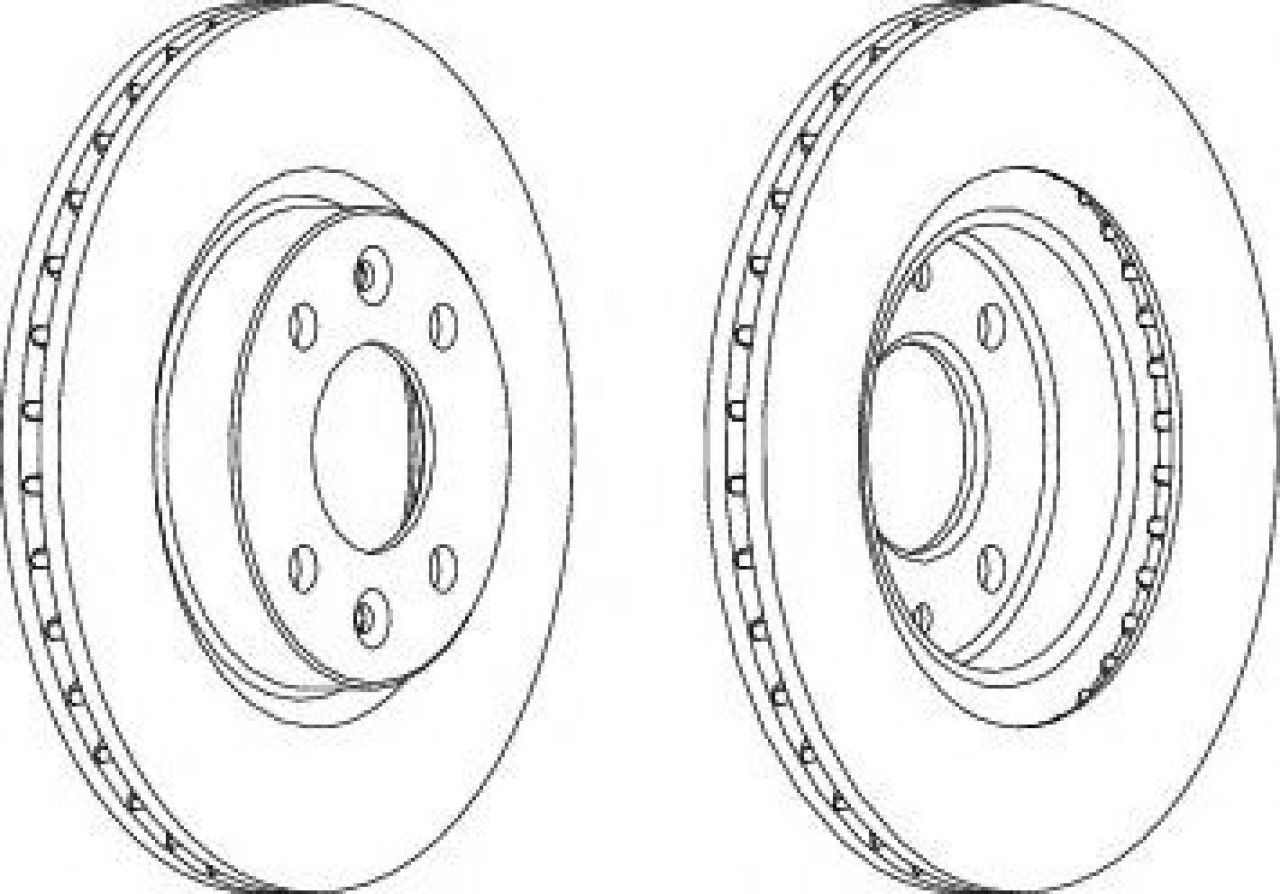 Disc frana RENAULT MEGANE I Break (KA0/1) (1999 - 2003) FERODO DDF1096 piesa NOUA