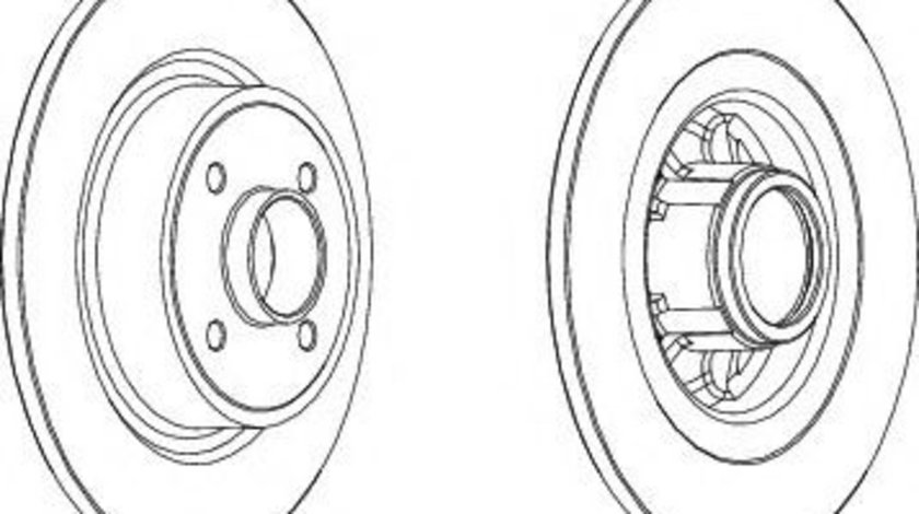 Disc frana RENAULT MEGANE I Break (KA0/1) (1999 - 2003) FERODO DDF1381 piesa NOUA