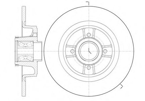 Disc frana RENAULT MEGANE I Break (KA0/1) (1999 - 2003) REMSA 6698.20 piesa NOUA