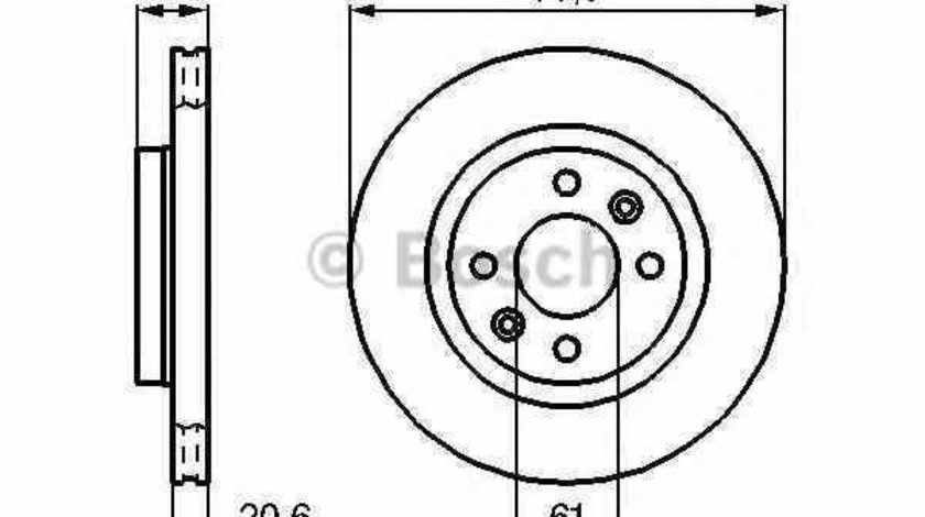 Disc frana RENAULT MEGANE I Classic LA0/1 BOSCH 0 986 479 B21