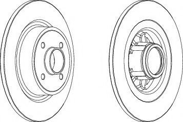 Disc frana RENAULT MEGANE I Scenic (JA0/1) (1996 - 2001) FERODO DDF1381 piesa NOUA
