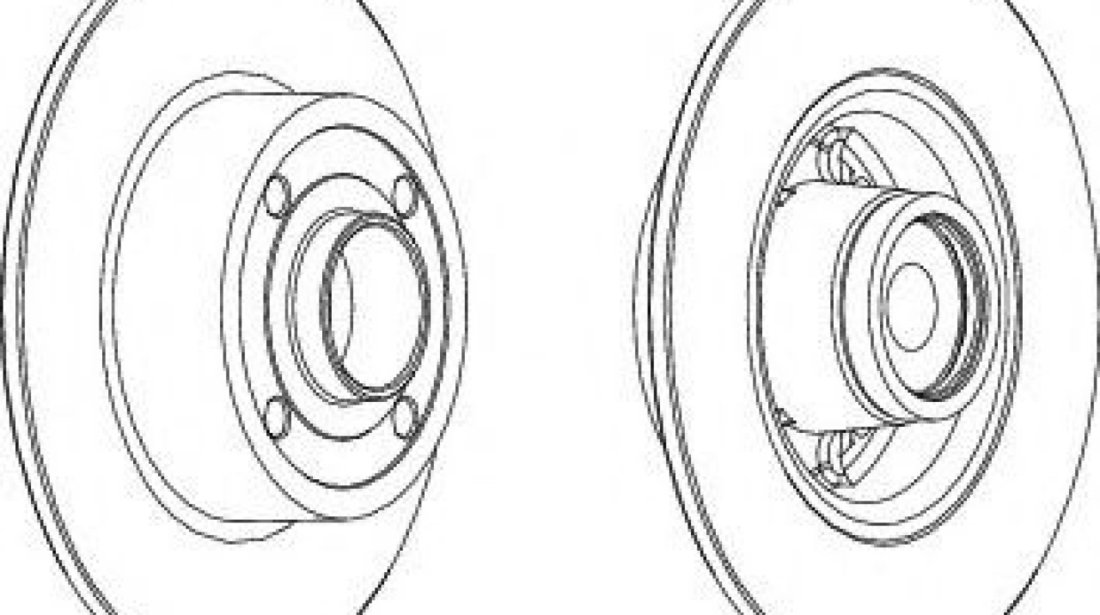 Disc frana RENAULT MEGANE II (BM0/1, CM0/1) (2002 - 2011) FERODO DDF1571-1 piesa NOUA