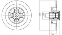 Disc frana RENAULT MEGANE II (BM0/1, CM0/1) (2002 ...