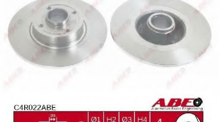 Disc frana RENAULT MEGANE II (BM0/1, CM0/1) (2002 - 2011) ABE C4R022ABE piesa NOUA