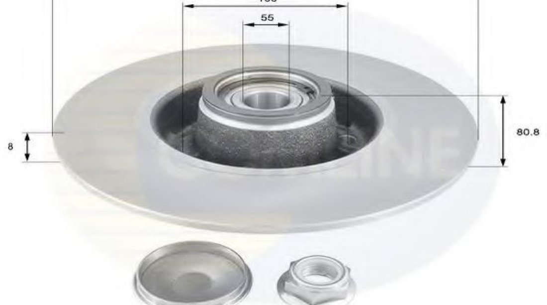 Disc frana RENAULT MEGANE II (BM0/1, CM0/1) (2002 - 2011) COMLINE ADC3010 piesa NOUA