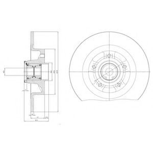 Disc frana RENAULT MEGANE II Grandtour (KM0/1) (2003 - 2012) DELPHI BG9115RS piesa NOUA
