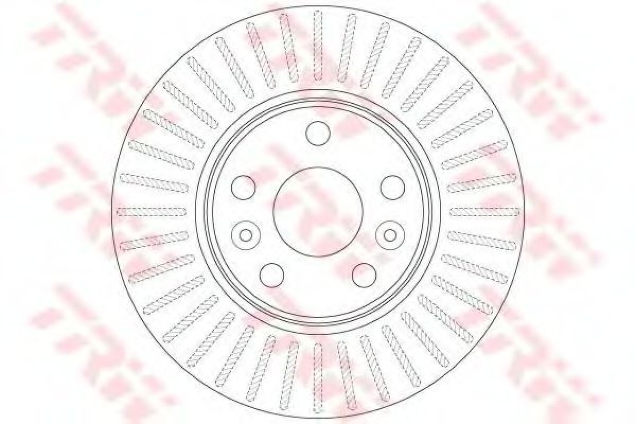Disc frana RENAULT MEGANE II Grandtour (KM0/1) (2003 - 2012) TRW DF6448 piesa NOUA
