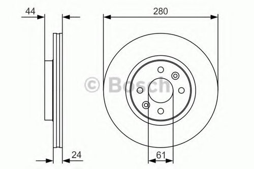 Disc frana RENAULT MEGANE II Grandtour (KM0/1) (2003 - 2012) BOSCH 0 986 479 R67 piesa NOUA
