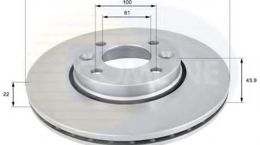 Disc frana RENAULT MEGANE II Limuzina (LM0/1) (2003 - 2016) COMLINE ADC0266V piesa NOUA