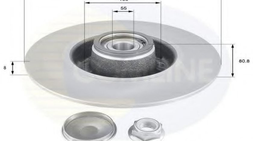 Disc frana RENAULT MEGANE II Limuzina (LM0/1) (2003 - 2016) COMLINE ADC3010 piesa NOUA