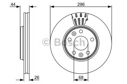 Disc frana RENAULT MEGANE III Cupe (DZ0/1) (2008 - 2016) BOSCH 0 986 479 551 piesa NOUA