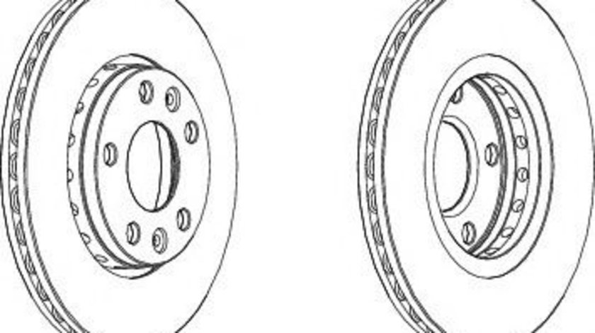 Disc frana RENAULT MEGANE III Hatchback (BZ0) (2008 - 2016) FERODO DDF1728 piesa NOUA