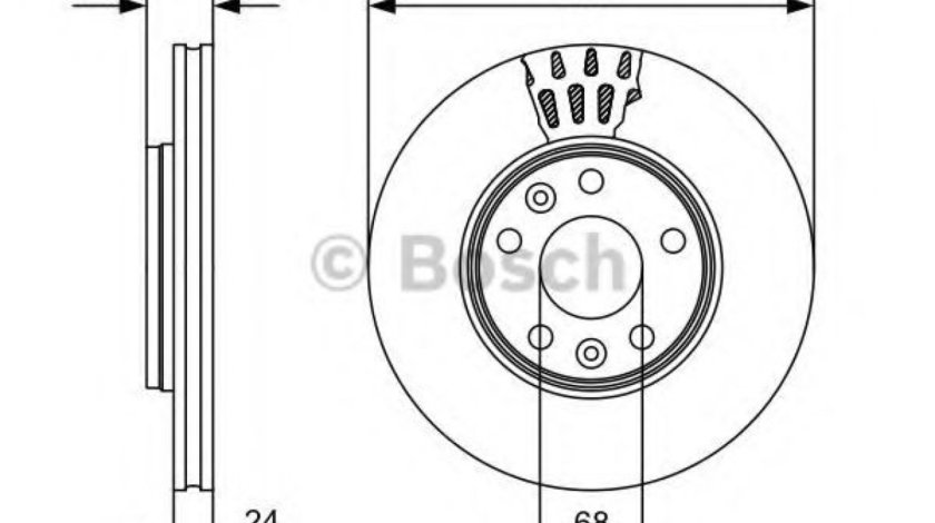 Disc frana RENAULT MEGANE III Hatchback (BZ0) (2008 - 2016) BOSCH 0 986 479 C62 piesa NOUA