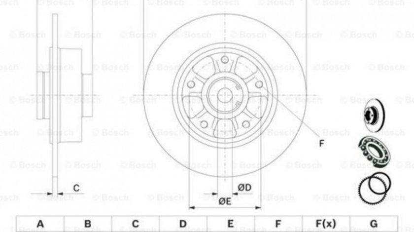 Disc frana Renault MEGANE III hatchback (BZ0_) 2008-2016 #2 0986479575